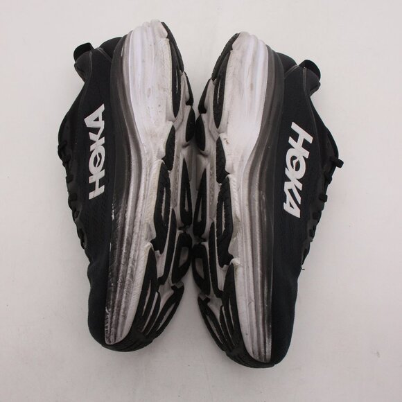 Hoka One One Bondi 8 Mens Size 11.5 EE Black Running Shoes Sneakers 1127953 BWHT - Picture 8 of 11